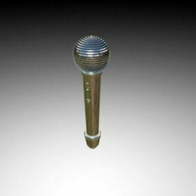 Modello 3d del microfono dinamico