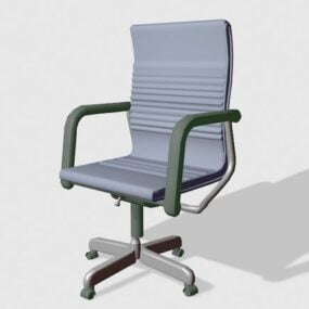 Chaise de salon moderne à pied fixe modèle 3D