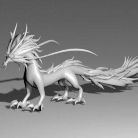 Chinese Dragon Jade Carving 3d model