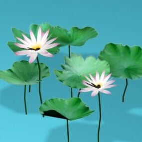 Egyptin Lotus Flower 3D-malli