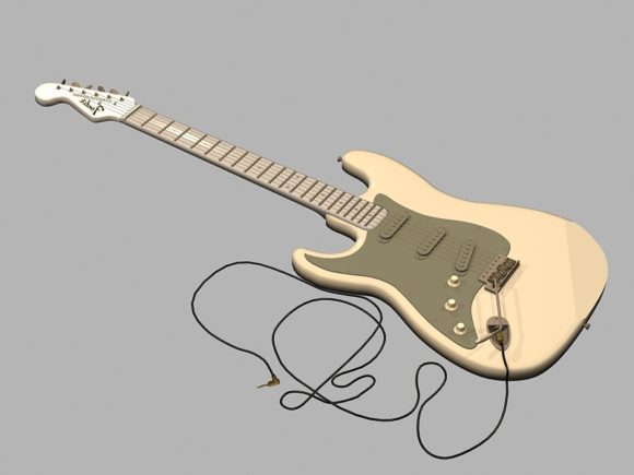Electric Guitar With Wire