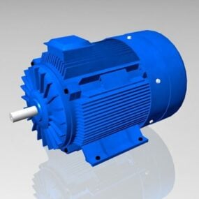 Elektrisk pumpemotormotor 3d-modell