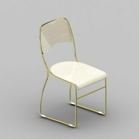 Dining Chair Simple Style 3d model