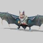 Evil Bat Monster Low Poly
