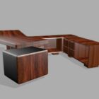 Výkonný dřevěný psací nábytek