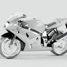 Modello 3d di motocicletta esotica sportiva