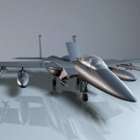 Guided Missile Fighter Plane 3d model