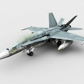 Fa18 Hornet Fighter Aircraft 3d model