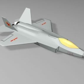 Chinese Xian H-6 Bomber 3d model