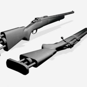 Futuristic Assault Gun Weapon 3d model