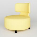 Round Fabric Swivel Chair