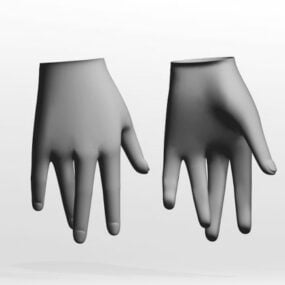 Lowpoly Female Hand 3d model