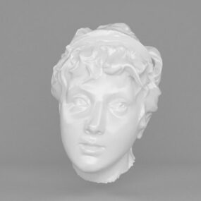Model 3d Kepala Patung Dada Wanita