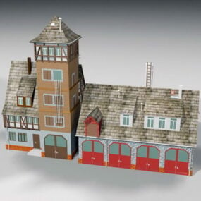 Historical Thatched Cottage 3d model
