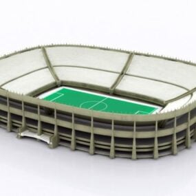 Stade de terrain de football modèle 3D