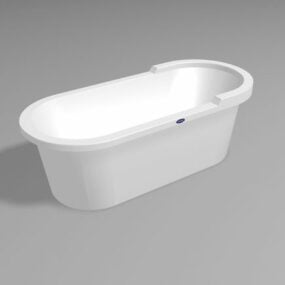 Double Sink Bathroom Vanity Cabinet 3d model