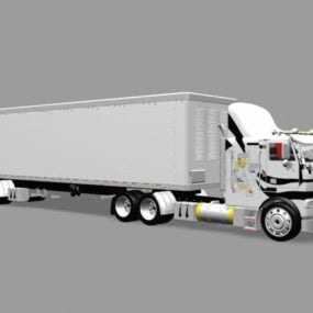 Model 3D ciężarówki Freightliner
