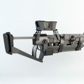 3D model bojové pušky