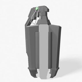 Modello 3d dell'arma di concetto della granata