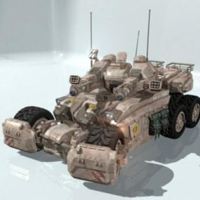 Rustic Scifi Tank 3d model