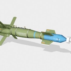 12д модель бомбы Gbu3 с лазерным наведением