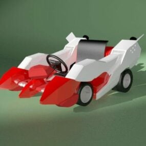 Low Poly Go Kart Car 3d model