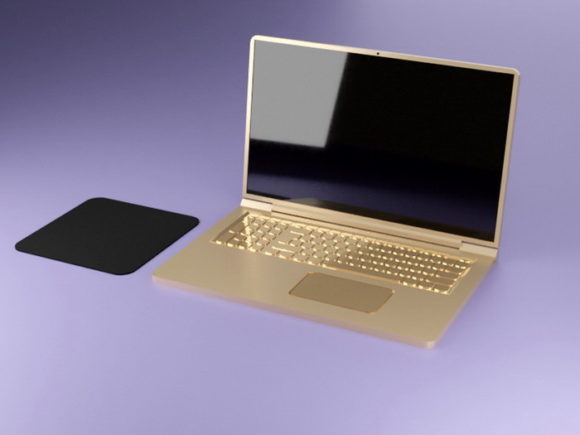 Gold Notebook Laptop