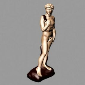 Character Office Lady Bending Down 3d model