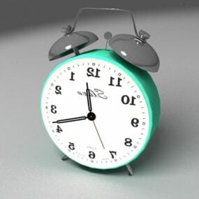 Vintage Circle Alarm Clock 3d-model