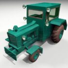 Low Poly Farm Tractor