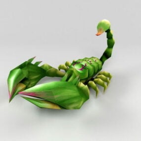 Groene Schorpioen Spel Dierlijk 3D-model