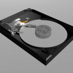 Vintage Turntable With Headphone 3d model