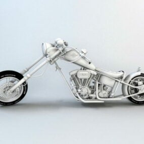 Model 3D Choppera Harleya Davidsona