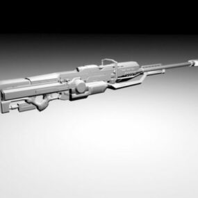 Bilimkurgu Ağır Keskin Nişancı Tüfeği 3d modeli