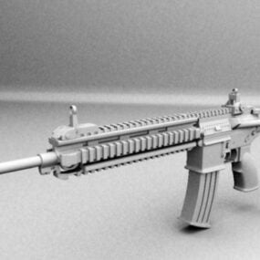 Heckler Koch Hk416 רובה 3d דגם