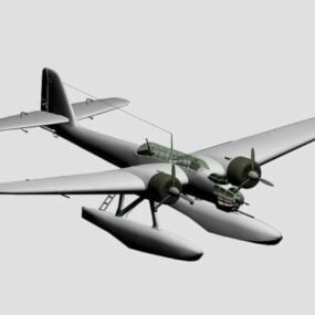 Heinkel He115 Bomber Sea Airplane 3d model