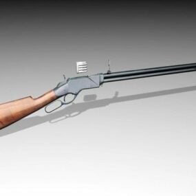 Vintage Henry Rifle 3d-model