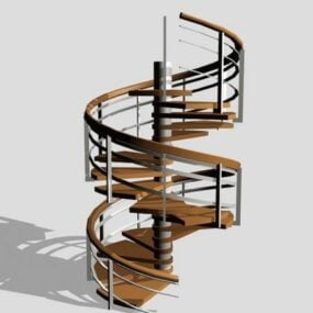 Beautiful Spiral Staircase 3d model