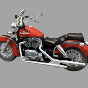 Modelo 3D clássico da motocicleta Honda Shadow