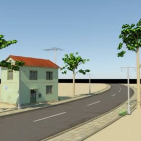 Roadside House 3d-model