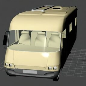 Mô hình xe buýt Camper Van 3d