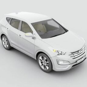 3д модель внедорожника Hyundai Santafe