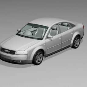 Audi A6 Sedan Silver 3d model