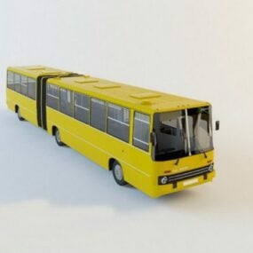 Model 3D autobusu przegubowego Ikarus