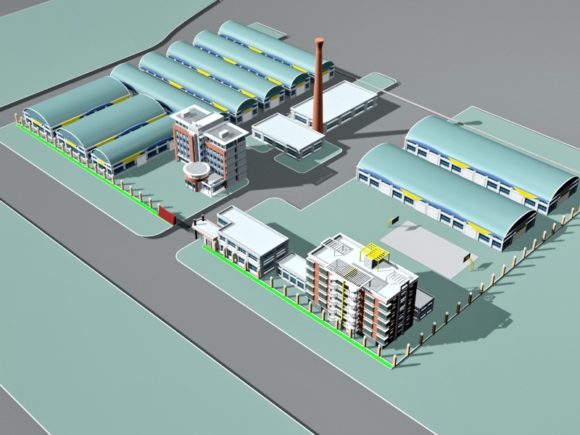 Industrial Factory Group Building