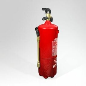 Industrial Big Fire Extinguisher 3d model