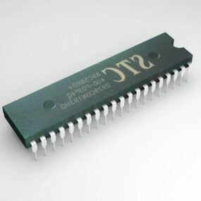 英特尔芯片组 Mcs51 3d模型
