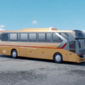 Intercity bussbuss 3d-modell