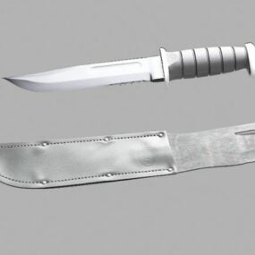Cuchillo de combate Ka Bar modelo 3d