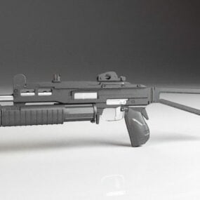 Revolver Gun Weapon V1 3d model